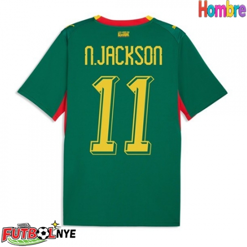 Camiseta Senegal Nicolas Jackson #11 Visitante Equipación Mundial 2026 manga corta